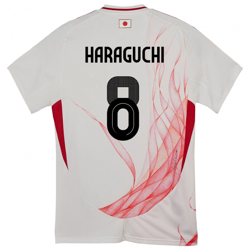 Danxen Pánské Japonsko Genki Haraguchi #8 Bílý Daleko Hráčské Dresy 24-26 Dres