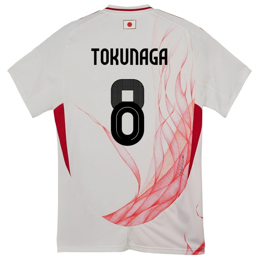 Danxen Pánské Japonsko Ryo Tokunaga #8 Bílý Daleko Hráčské Dresy 24-26 Dres