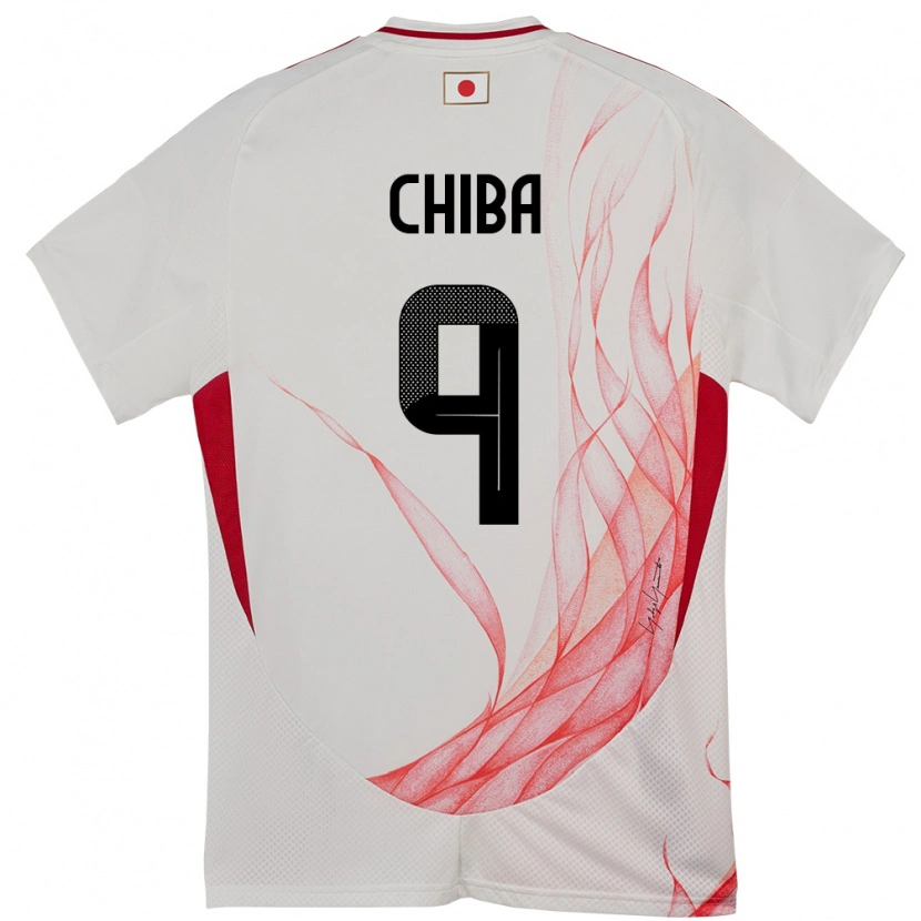 Danxen Pánské Japonsko Kanta Chiba #9 Bílý Daleko Hráčské Dresy 24-26 Dres