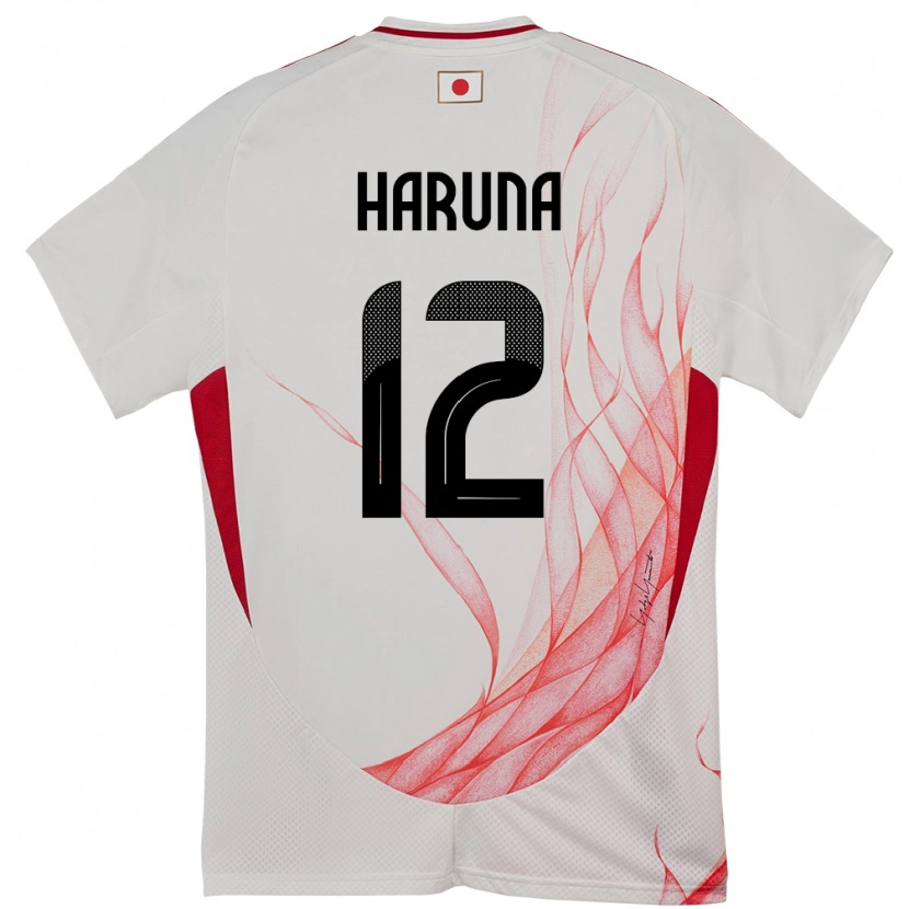 Danxen Pánské Japonsko Ryusei Haruna #12 Bílý Daleko Hráčské Dresy 24-26 Dres