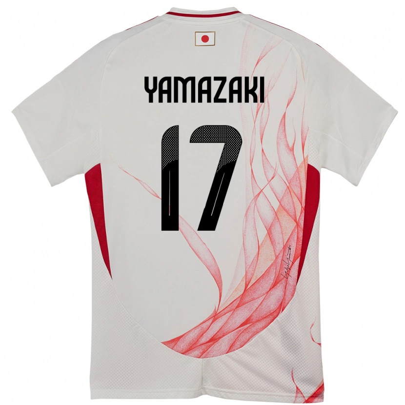 Danxen Pánské Japonsko Taishin Yamazaki #17 Bílý Daleko Hráčské Dresy 24-26 Dres