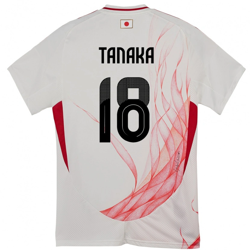 Danxen Pánské Japonsko Momoko Tanaka #18 Bílý Daleko Hráčské Dresy 24-26 Dres