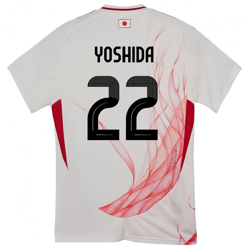 Danxen Pánské Japonsko Maya Yoshida #22 Bílý Daleko Hráčské Dresy 24-26 Dres