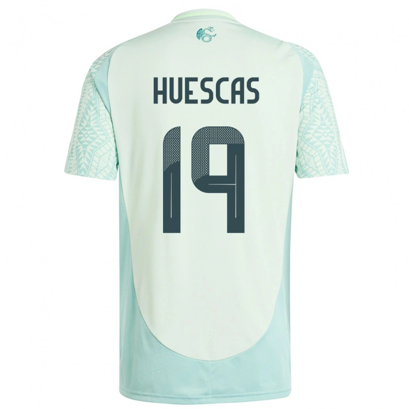 Danxen Pánské Mexiko Rodrigo Huescas #19 Povlečení Zelené Daleko Hráčské Dresy 24-26 Dres