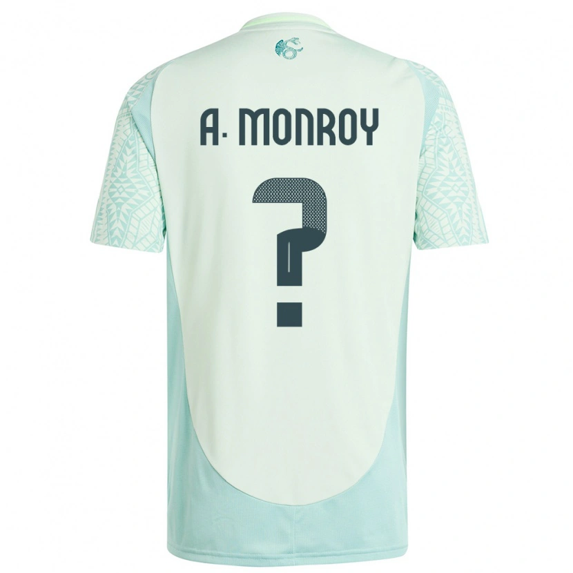 Danxen Pánské Mexiko Pablo Monroy #0 Povlečení Zelené Daleko Hráčské Dresy 24-26 Dres
