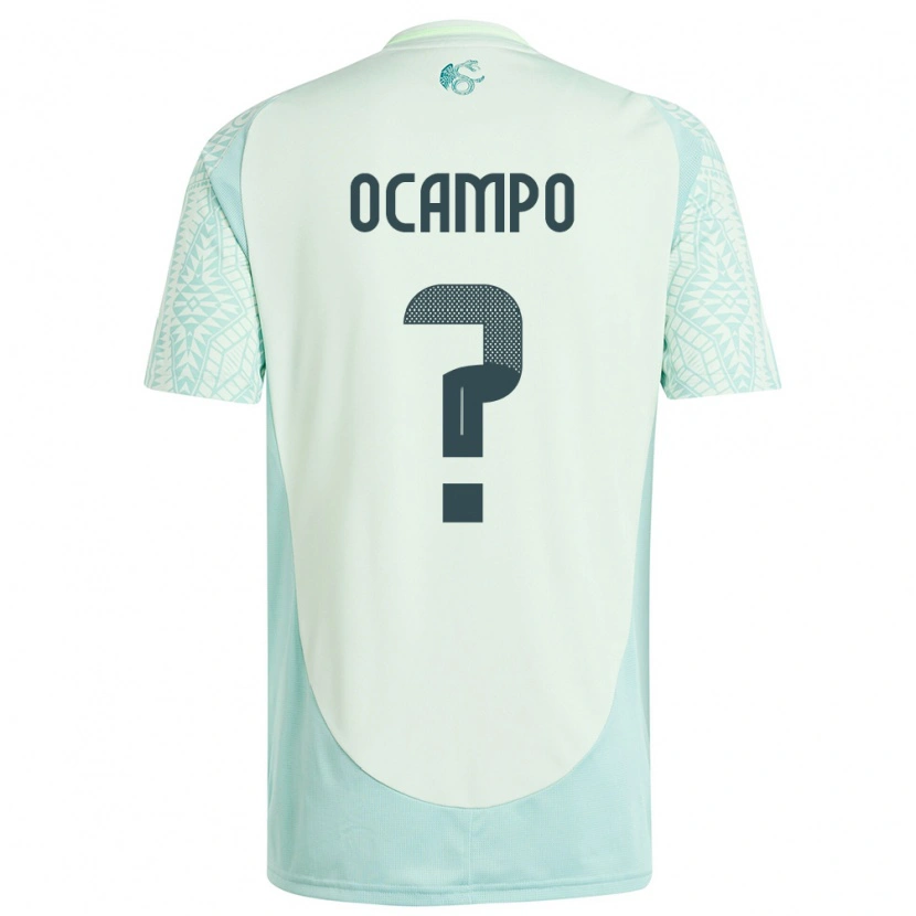 Danxen Pánské Mexiko Johan Ocampo #0 Povlečení Zelené Daleko Hráčské Dresy 24-26 Dres