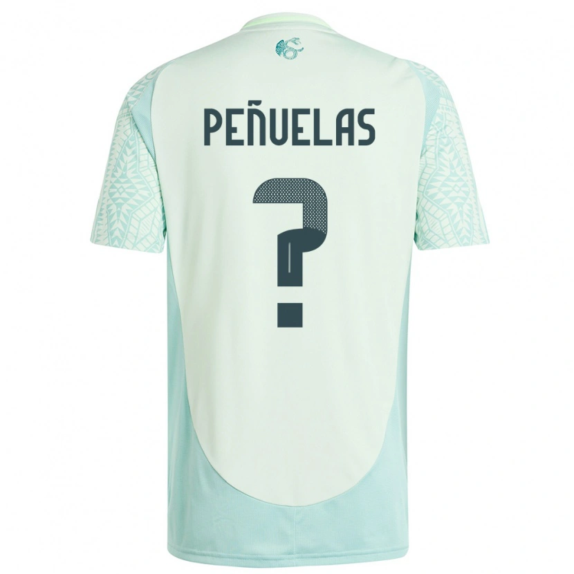 Danxen Pánské Mexiko Maximo Peñuelas #0 Povlečení Zelené Daleko Hráčské Dresy 24-26 Dres