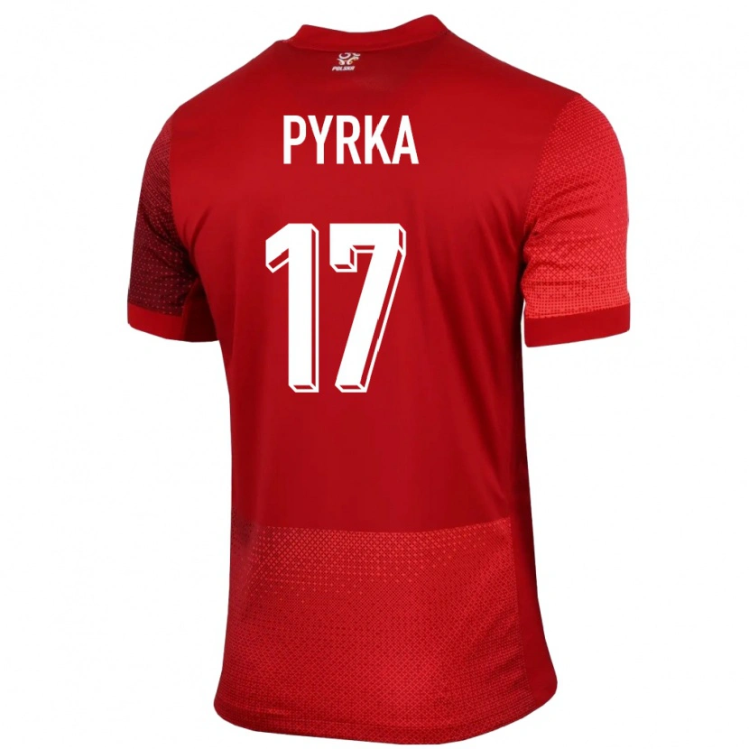 Danxen Pánské Polsko Arkadiusz Pyrka #17 Červené Daleko Hráčské Dresy 24-26 Dres