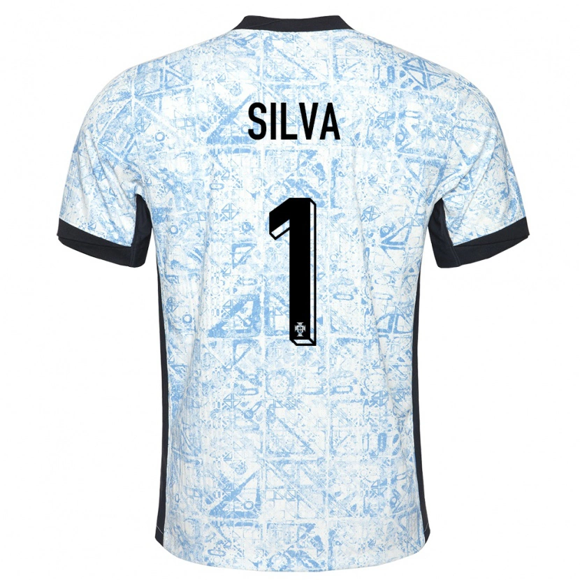 Danxen Pánské Portugalsko Dinis Silva #1 Krémově Modrá Daleko Hráčské Dresy 24-26 Dres