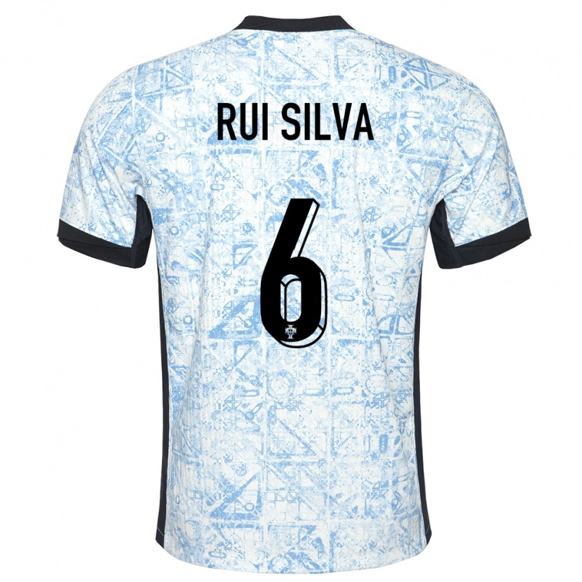 Danxen Pánské Portugalsko Rui Silva #6 Krémově Modrá Daleko Hráčské Dresy 24-26 Dres