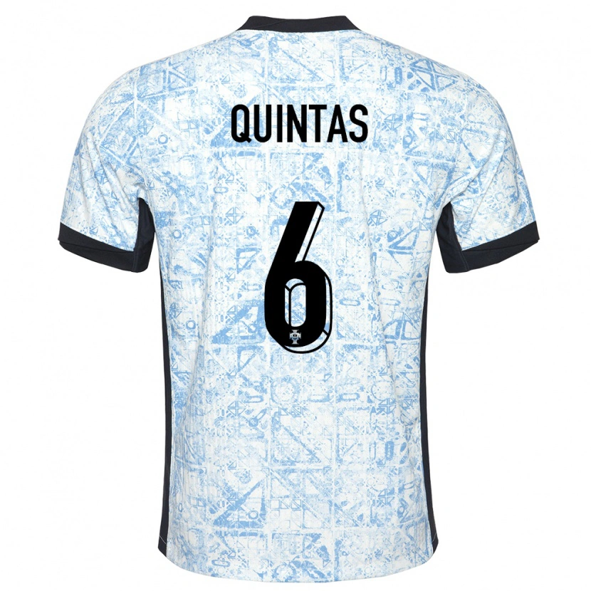 Danxen Pánské Portugalsko Rafael Quintas #6 Krémově Modrá Daleko Hráčské Dresy 24-26 Dres