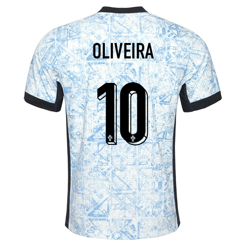 Danxen Pánské Portugalsko André Oliveira #10 Krémově Modrá Daleko Hráčské Dresy 24-26 Dres
