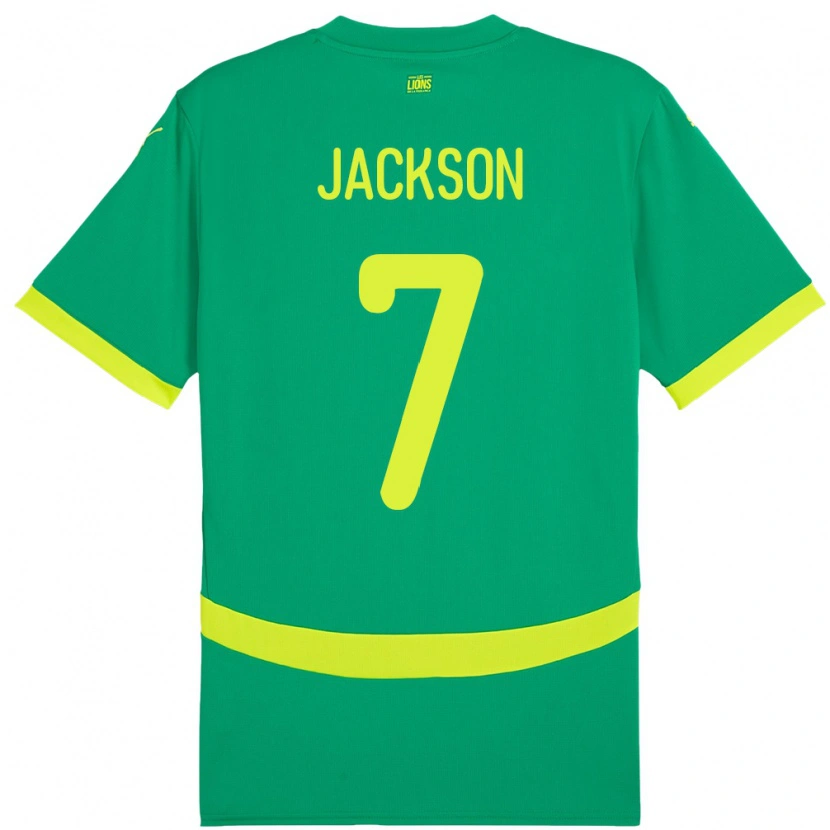 Danxen Pánské Senegal Nicolas Jackson #7 Zelený Daleko Hráčské Dresy 24-26 Dres