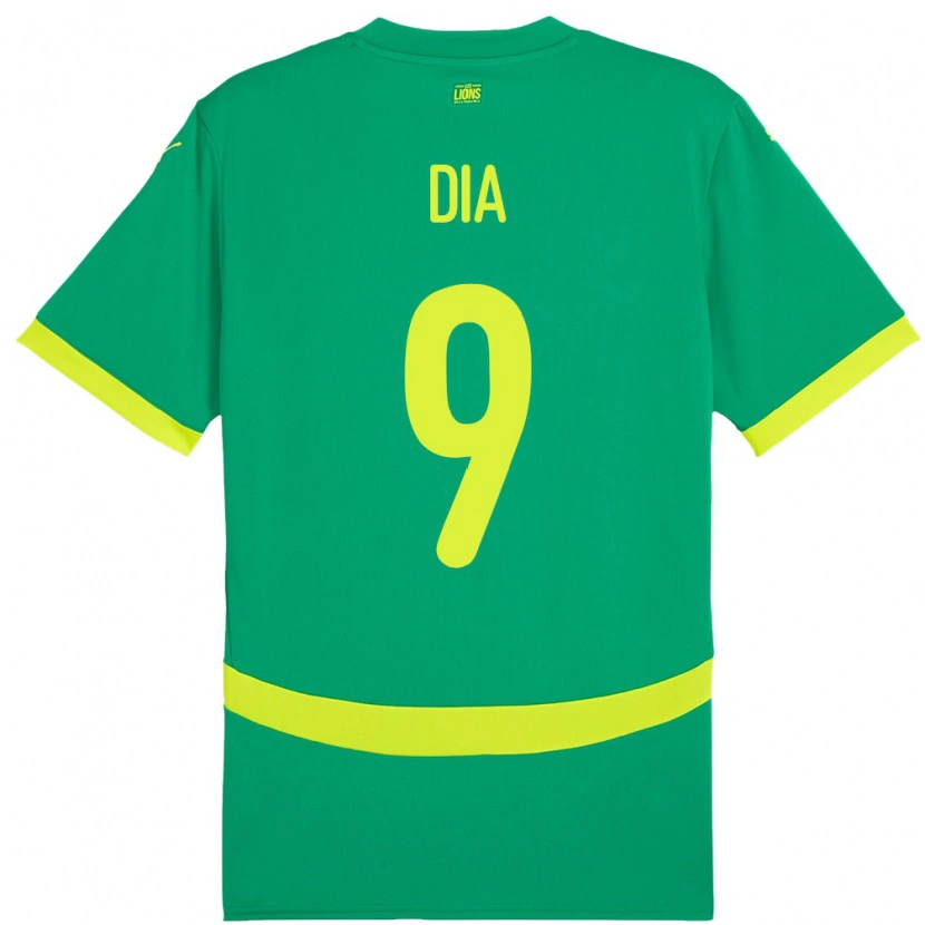 Danxen Pánské Senegal Boulaye Dia #9 Zelený Daleko Hráčské Dresy 24-26 Dres