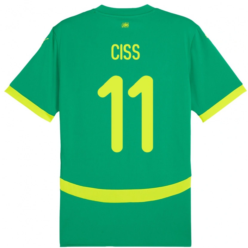 Danxen Pánské Senegal Pathé Ciss #11 Zelený Daleko Hráčské Dresy 24-26 Dres