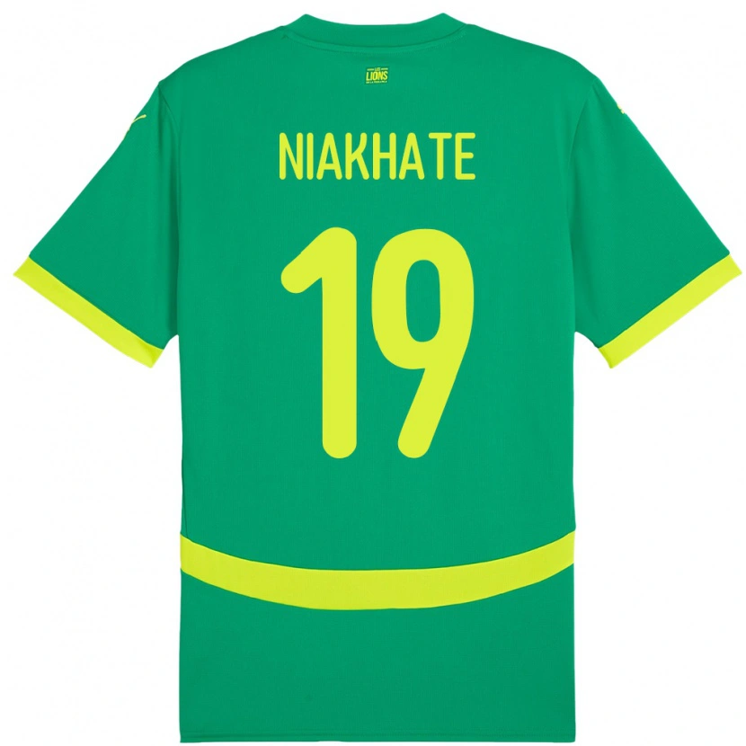 Danxen Pánské Senegal Moussa Niakhaté #19 Zelený Daleko Hráčské Dresy 24-26 Dres