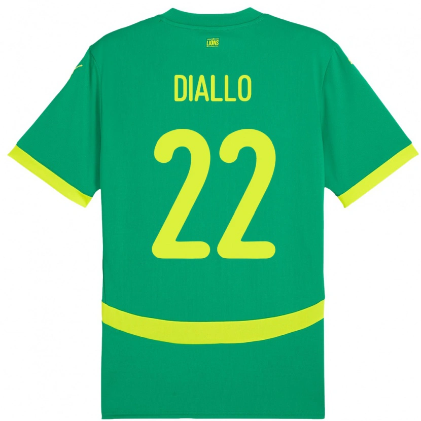 Danxen Pánské Senegal Abdou Diallo #22 Zelený Daleko Hráčské Dresy 24-26 Dres