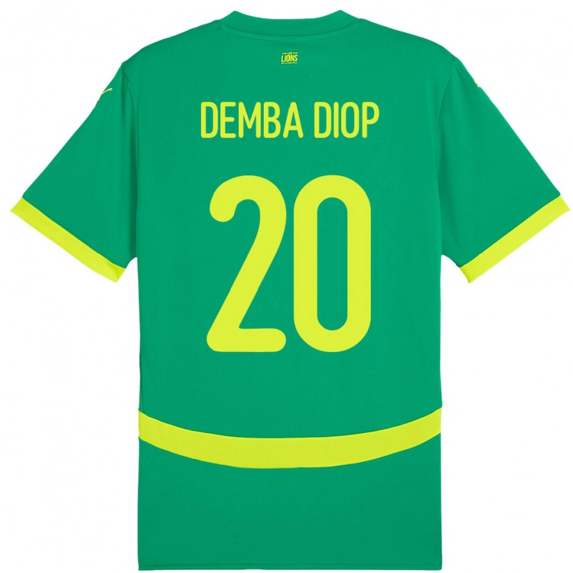 Danxen Pánské Senegal Pape Demba Diop #20 Zelený Daleko Hráčské Dresy 24-26 Dres