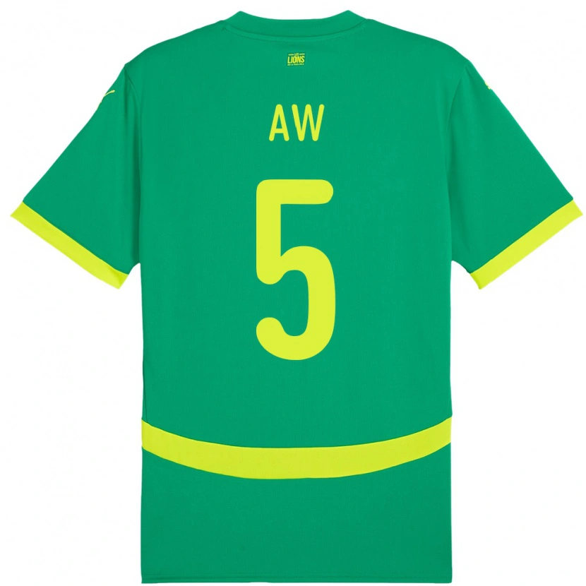 Danxen Pánské Senegal Souleymane Aw #5 Zelený Daleko Hráčské Dresy 24-26 Dres