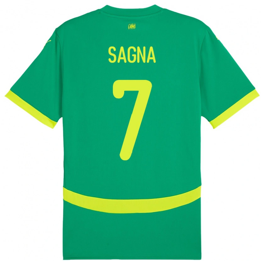 Danxen Pánské Senegal Amadou Sagna #7 Zelený Daleko Hráčské Dresy 24-26 Dres