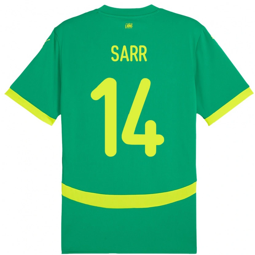 Danxen Pánské Senegal Pape Sarr #14 Zelený Daleko Hráčské Dresy 24-26 Dres