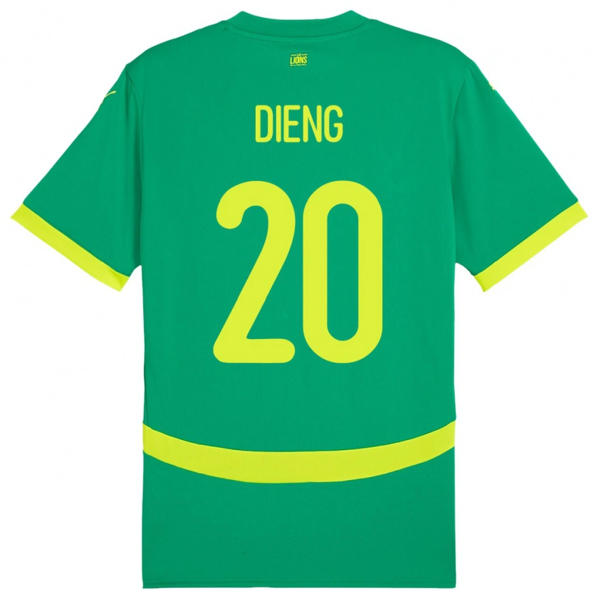 Danxen Pánské Senegal Bamba Dieng #20 Zelený Daleko Hráčské Dresy 24-26 Dres