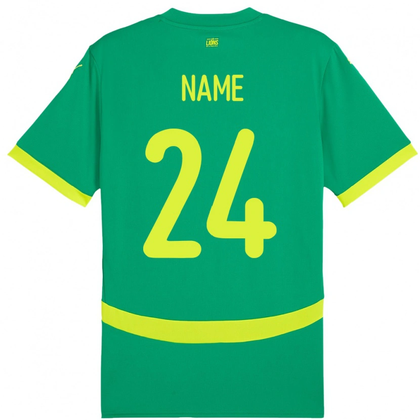 Danxen Pánské Senegal Moustapha Name #24 Zelený Daleko Hráčské Dresy 24-26 Dres
