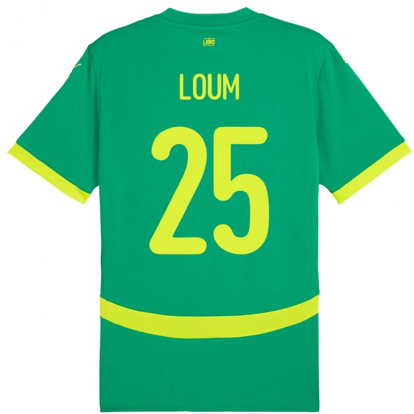 Danxen Pánské Senegal Mamadou Loum #25 Zelený Daleko Hráčské Dresy 24-26 Dres
