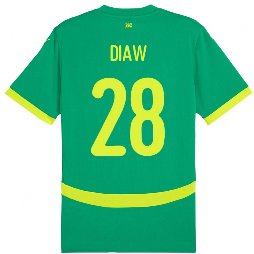 Danxen Pánské Senegal Mory Diaw #28 Zelený Daleko Hráčské Dresy 24-26 Dres