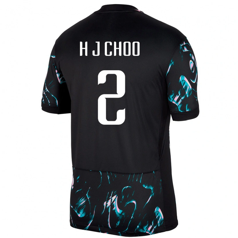 Danxen Pánské Jižní Korea Choo Hyo Joo #2 Černý Daleko Hráčské Dresy 24-26 Dres