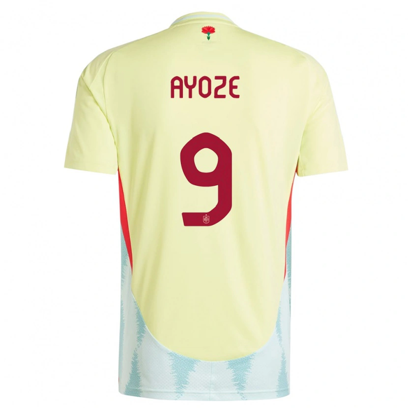 Danxen Pánské Španělsko Ayoze Pérez #9 Žlutá Daleko Hráčské Dresy 24-26 Dres