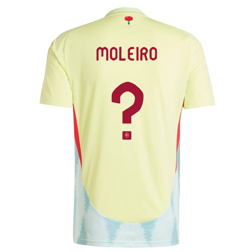 Danxen Pánské Španělsko Alberto Moleiro #0 Žlutá Daleko Hráčské Dresy 24-26 Dres