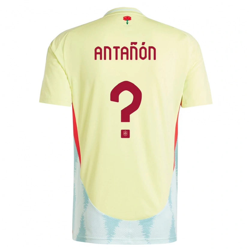 Danxen Pánské Španělsko Andrés Antañón #0 Žlutá Daleko Hráčské Dresy 24-26 Dres