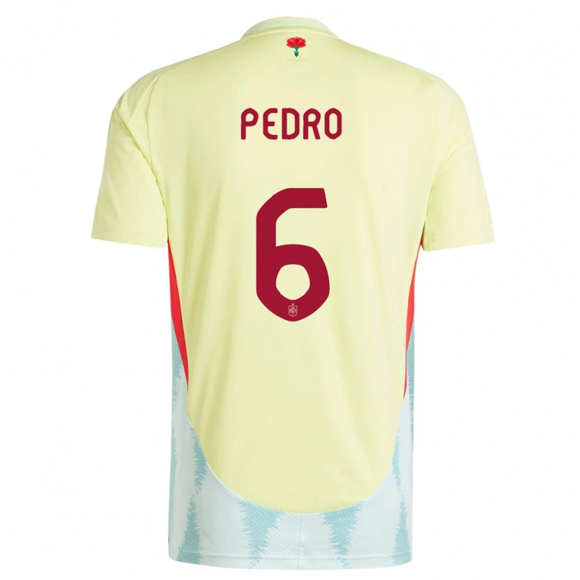 Danxen Pánské Španělsko Pedro Rodríguez #6 Žlutá Daleko Hráčské Dresy 24-26 Dres