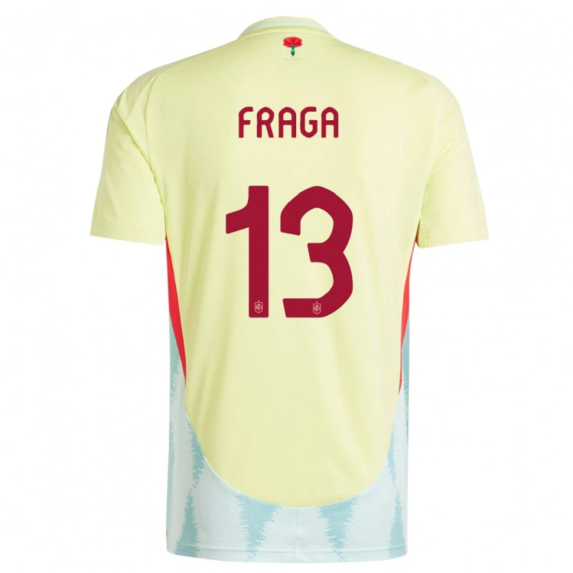 Danxen Pánské Španělsko Aitor Fraga #13 Žlutá Daleko Hráčské Dresy 24-26 Dres