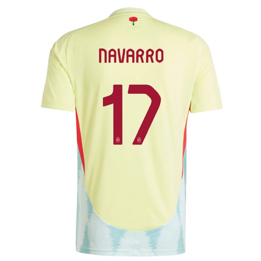 Danxen Pánské Španělsko Robert Navarro #17 Žlutá Daleko Hráčské Dresy 24-26 Dres