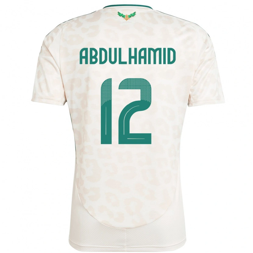 Danxen Pánské Saúdská Arábie Saud Abdulhamid #12 Bílý Daleko Hráčské Dresy 24-26 Dres