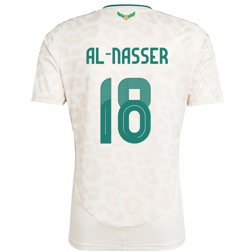 Danxen Pánské Saúdská Arábie Saad Al-Nasser #18 Bílý Daleko Hráčské Dresy 24-26 Dres