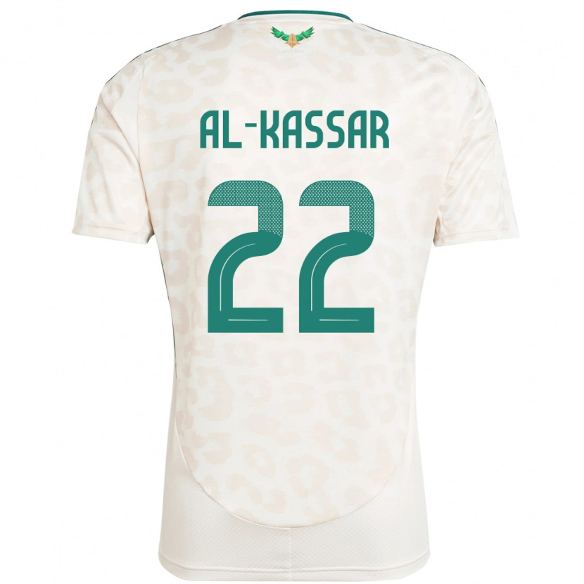 Danxen Pánské Saúdská Arábie Ahmed Al-Kassar #22 Bílý Daleko Hráčské Dresy 24-26 Dres