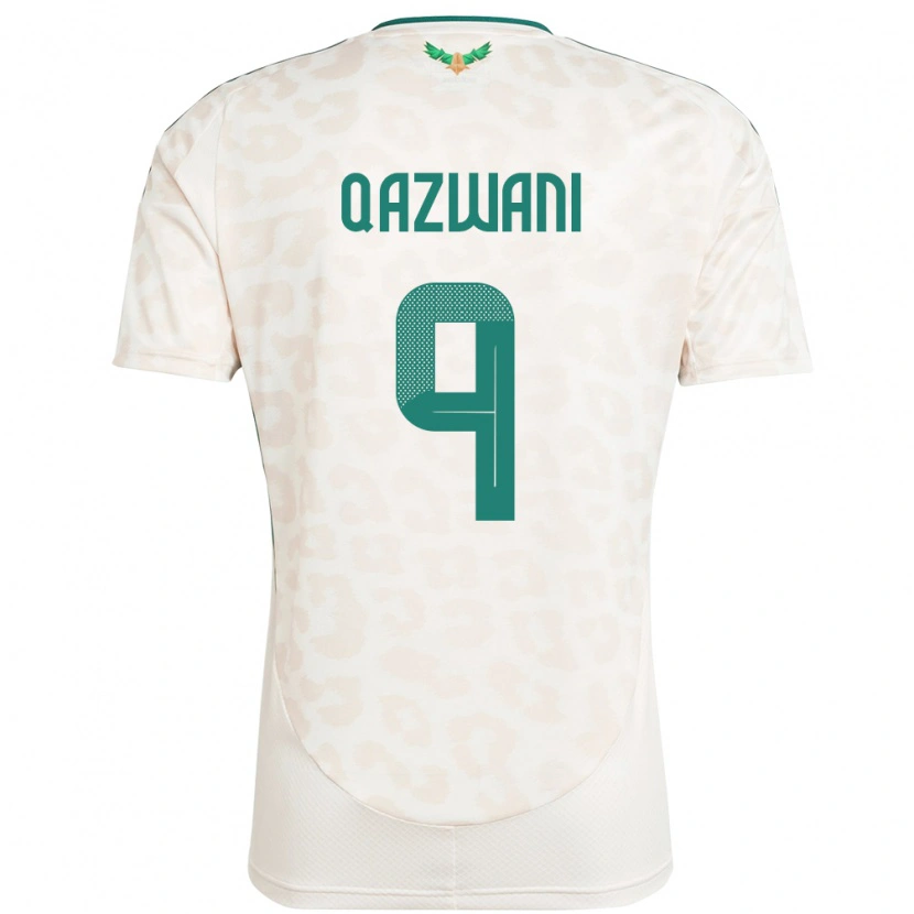 Danxen Pánské Saúdská Arábie Ali Qazwani #9 Bílý Daleko Hráčské Dresy 24-26 Dres