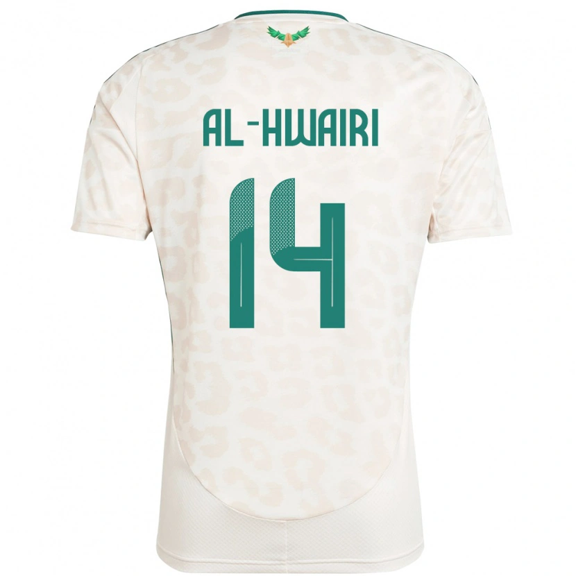 Danxen Pánské Saúdská Arábie Nawaf Al-Hwairi #14 Bílý Daleko Hráčské Dresy 24-26 Dres