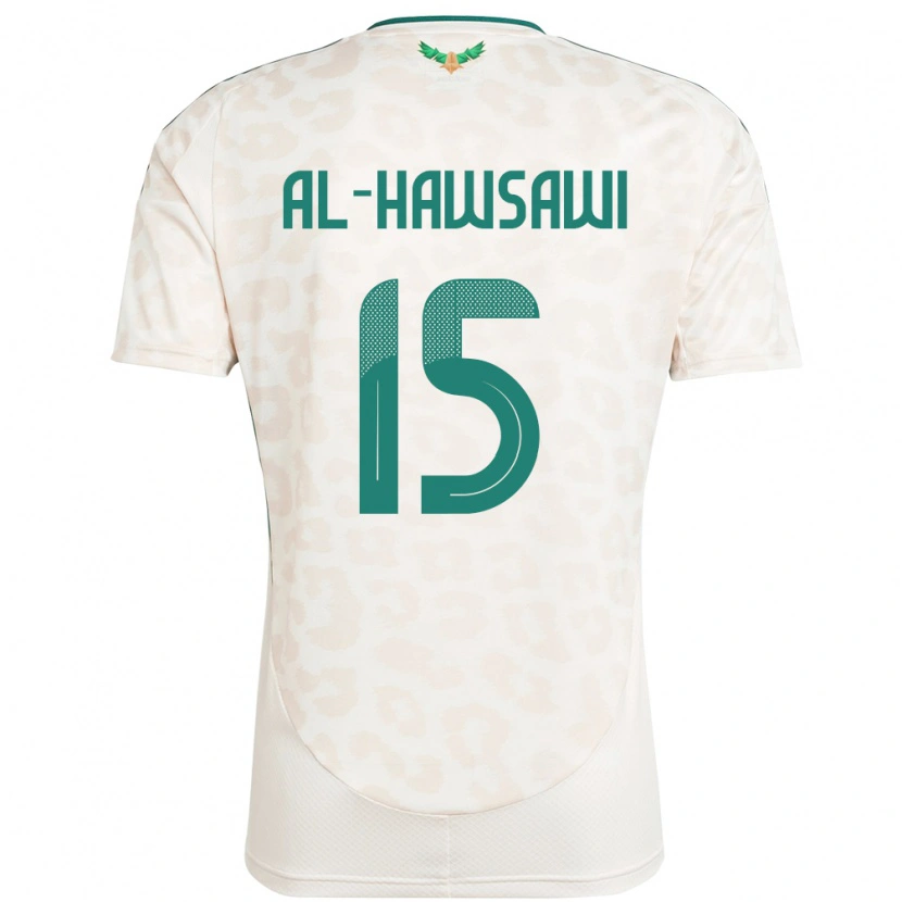 Danxen Pánské Saúdská Arábie Suhayb Al-Hawsawi #15 Bílý Daleko Hráčské Dresy 24-26 Dres
