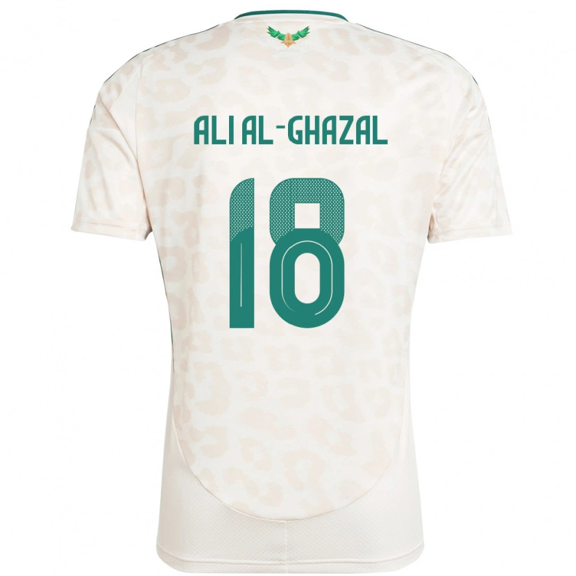 Danxen Pánské Saúdská Arábie Hassan Ali Al-Ghazal #18 Bílý Daleko Hráčské Dresy 24-26 Dres
