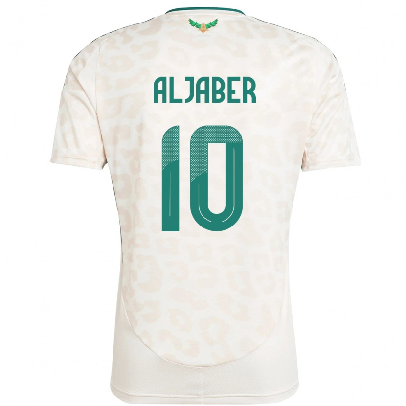 Danxen Pánské Saúdská Arábie Yassen Aljaber #10 Bílý Daleko Hráčské Dresy 24-26 Dres