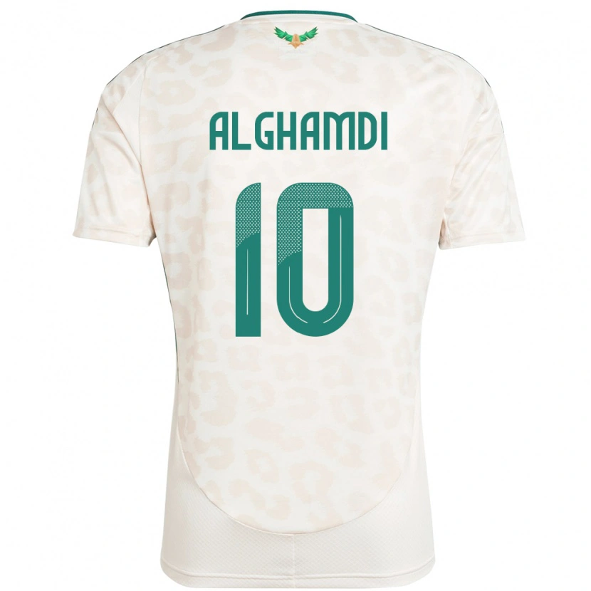 Danxen Pánské Saúdská Arábie Ahmad Alghamdi #10 Bílý Daleko Hráčské Dresy 24-26 Dres