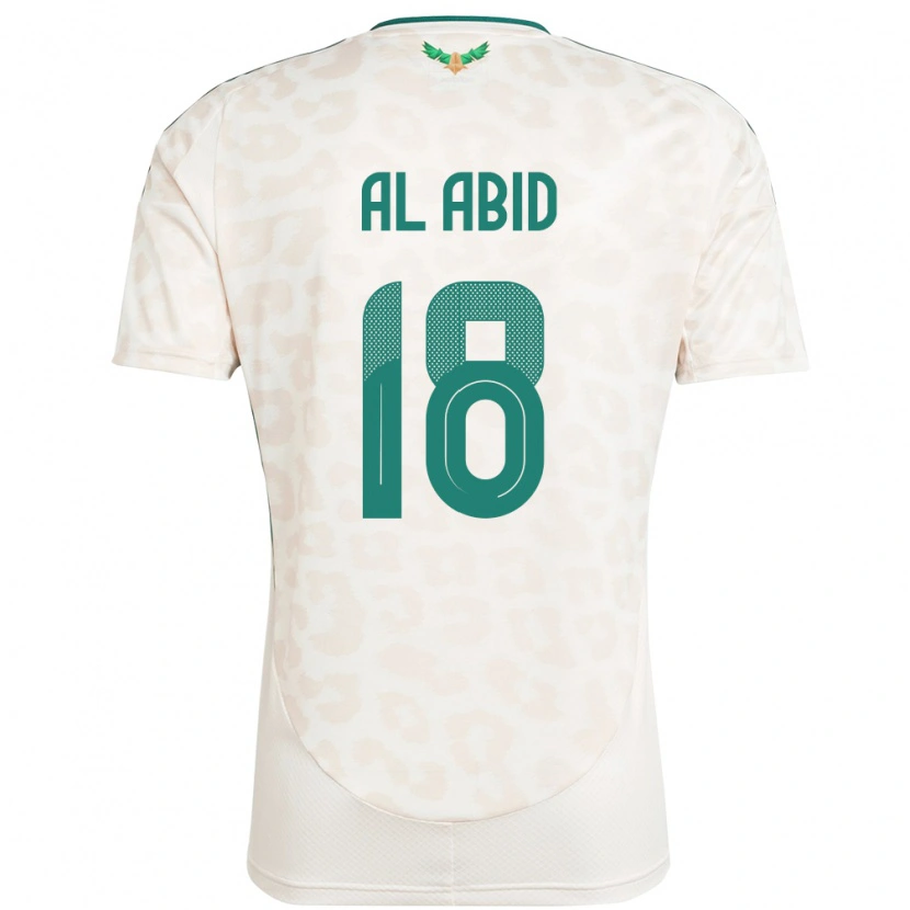 Danxen Pánské Saúdská Arábie Nawaf Al Abid #18 Bílý Daleko Hráčské Dresy 24-26 Dres