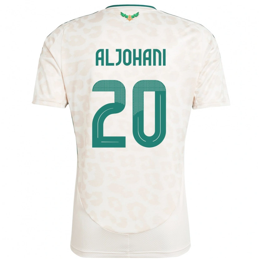 Danxen Pánské Saúdská Arábie Ziyad Aljohani #20 Bílý Daleko Hráčské Dresy 24-26 Dres