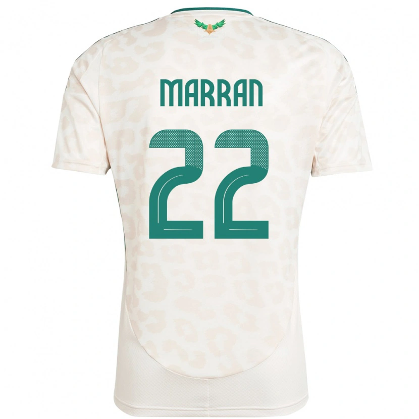 Danxen Pánské Saúdská Arábie Mohammed Marran #22 Bílý Daleko Hráčské Dresy 24-26 Dres