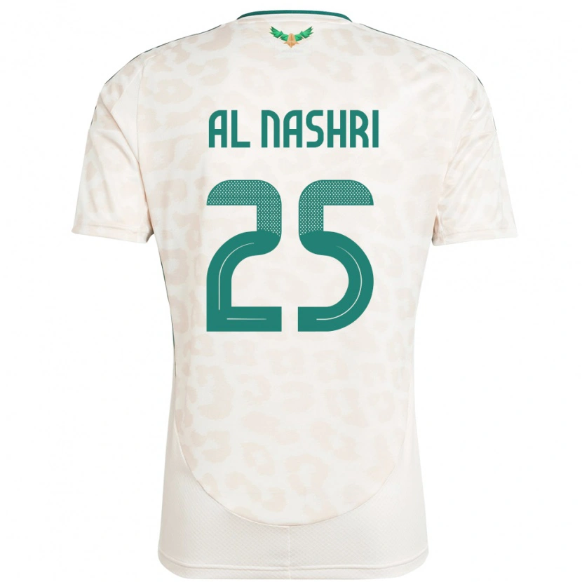 Danxen Pánské Saúdská Arábie Awad Al Nashri #25 Bílý Daleko Hráčské Dresy 24-26 Dres