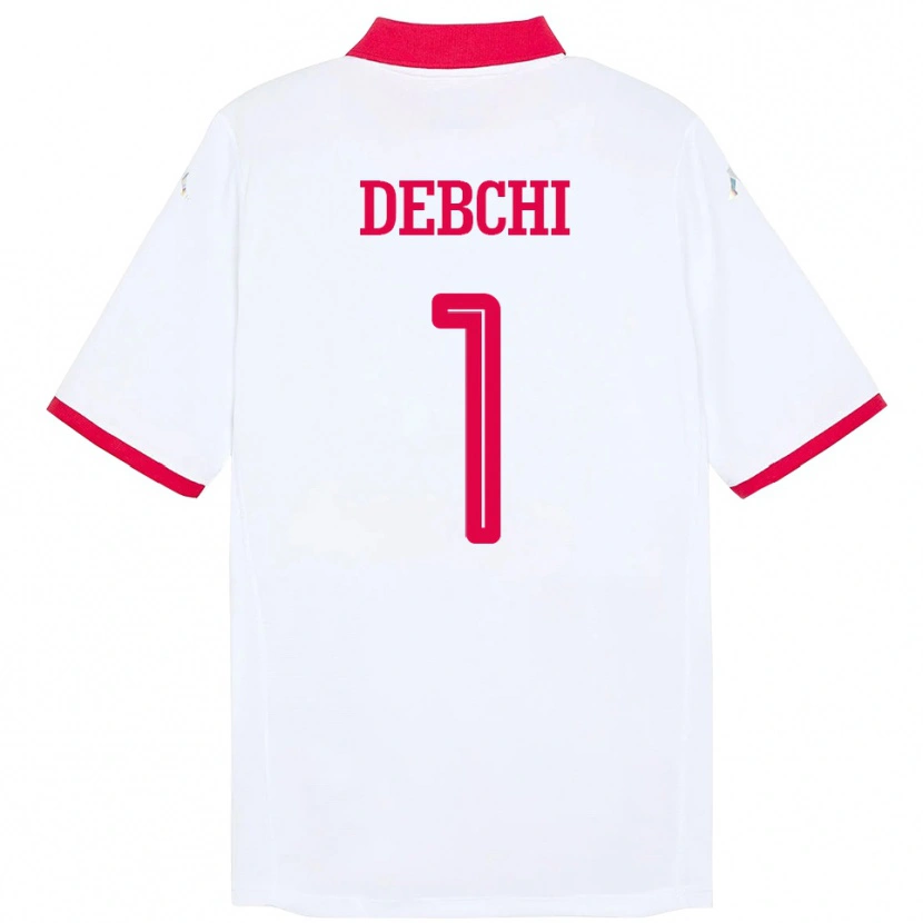 Danxen Pánské Tunisko Mohamed Sedki Debchi #1 Bílý Daleko Hráčské Dresy 24-26 Dres